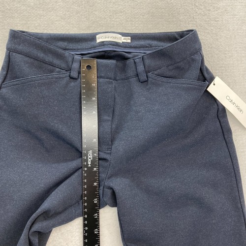 Calvin Klein Pants Women's 6 Dark Blue Stretch Fabric Skinny Leg Low Rise Chino - Picture 8 of 13