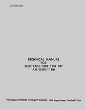 Hickok AN/USM-118A Cardmatic Manual NAVSHIPS 93883