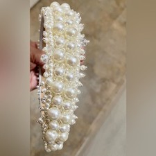 Handmade Intricate Pearl Boutique Headband - NEW