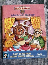 VTG TEDDY RUXPIN ADVENTURES IN THE SNOW QUAKER OATMEAL PROMOTION BOOK 1987 RARE