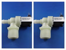 2 X HOOVER WASHER WATER HOT COLD INLET VALVE 200M 220M 500M 550MD 700L ELITE1210
