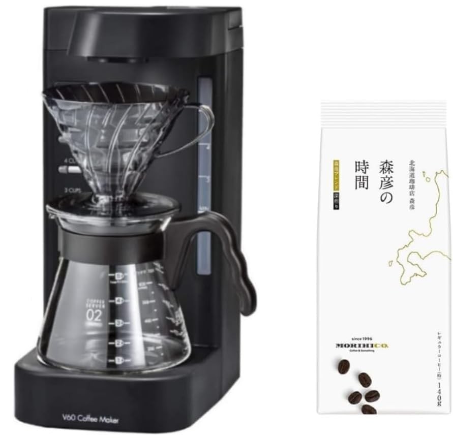 Hario V60 Coffee King 2 Coffee Maker Evcm2-5Tb With Ground Coffee_