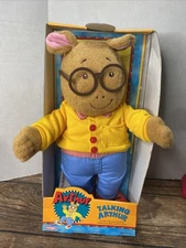 Vintage 1997 Talking (7 Phrases) Arthur PlaySkool 16” Plush. NEW In BOX !