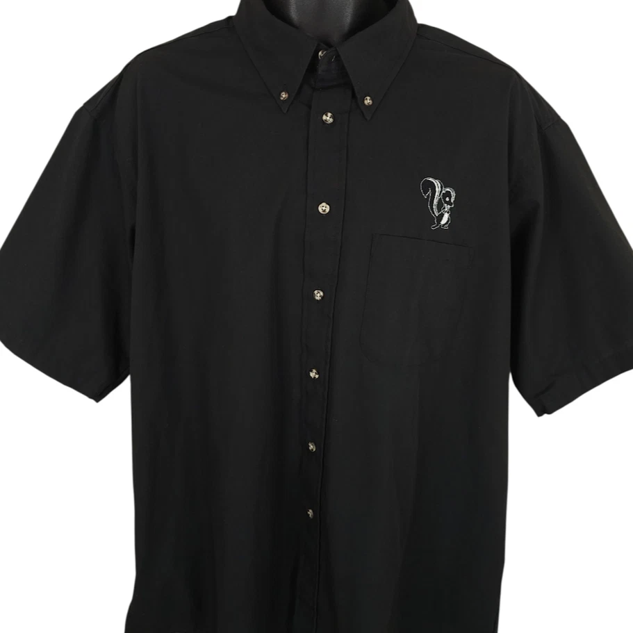 Lockheed Skunk Works Shirt Mens Size XL Black Aerospace Engineering - Image 2 of 4