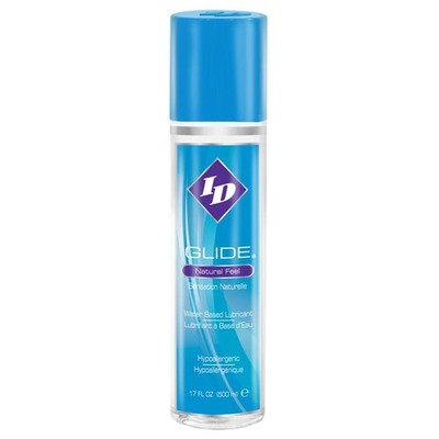 ID Glide Natural Feel Lubricant - 17 fl oz Pump Bottle Water Based Lube