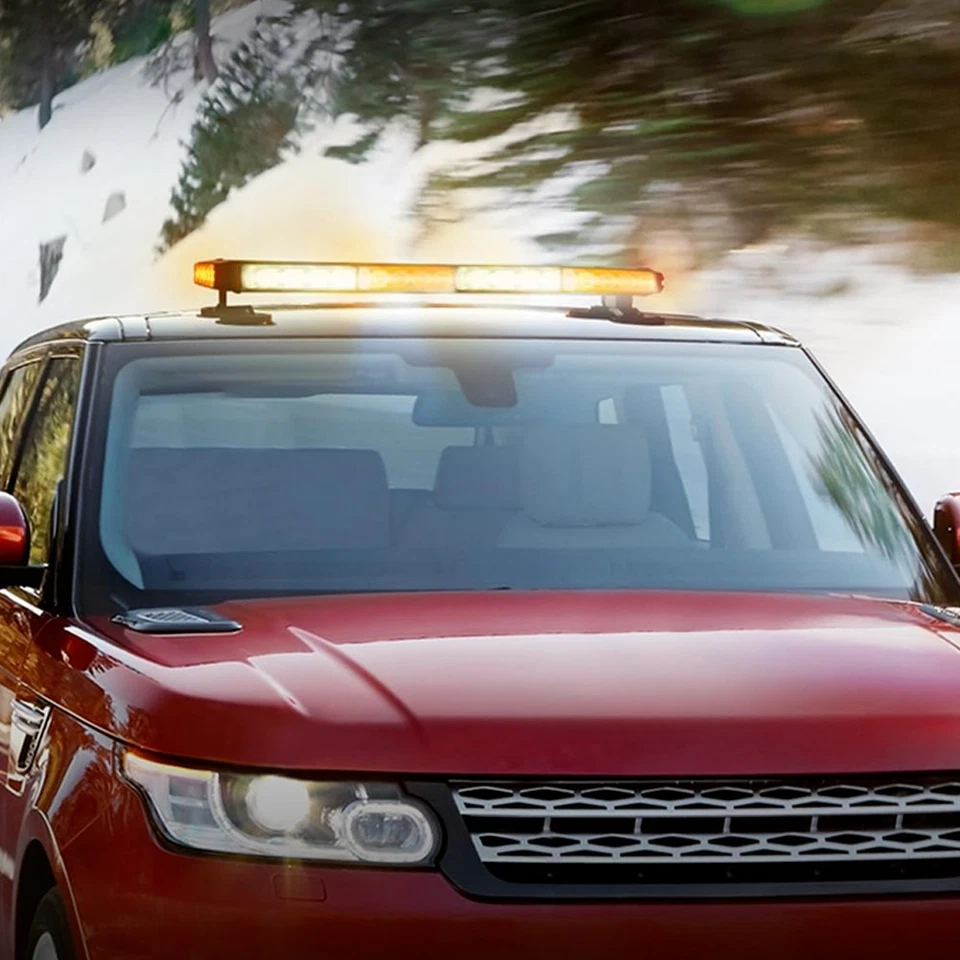 LED Strobe Light Bar Emergency Rooftop Double Side Flash Warning Traffic advisor - Imagem 4 de 4