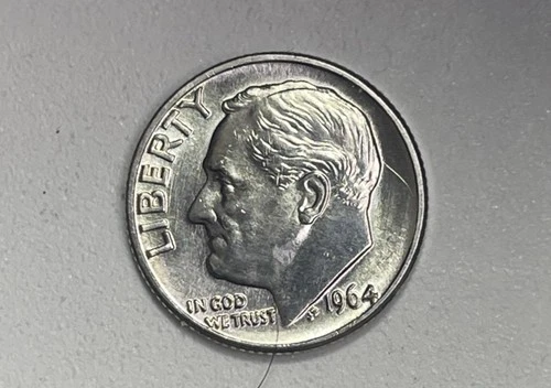 ✅ 1964  Roosevelt Dime 90% Silver Below Melt!!