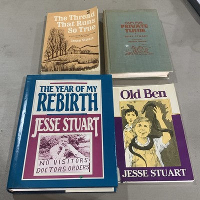 Lot Of 4 Jesse Stuart Books. Old Ben, Taps For Private Tussie, Etc