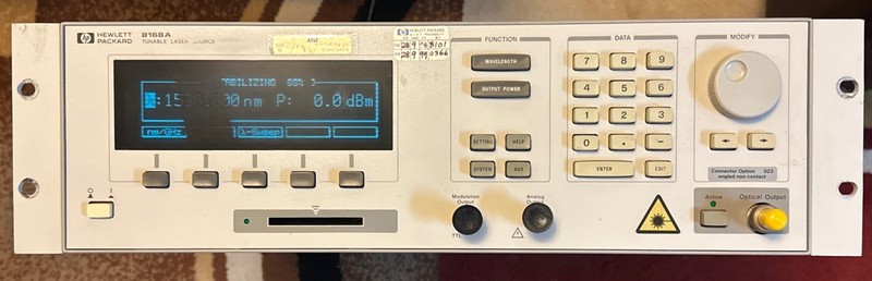 HP 8168A Tunable Laser Source, 1470 to 1580 nm, Tested.