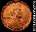 1945 Lincoln Wheat Cent - Red Choice Gem Brilliant Unc  No Reserve  #K860