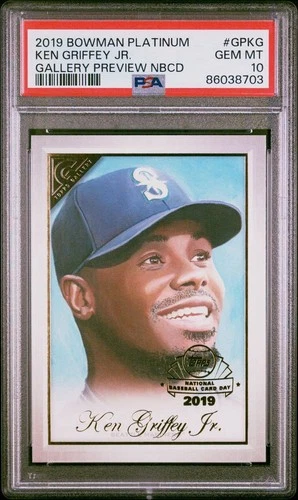 2019 Bowman Platinum Gallery Preview  KEN GRIFFEY JR Mint PSA 10 #GPKG NBCD