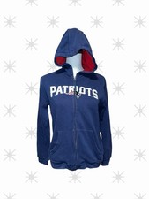 VTG New England Patriots Youth Kids Large 14/16 Zip Up Hoodie NFL Team Apparel