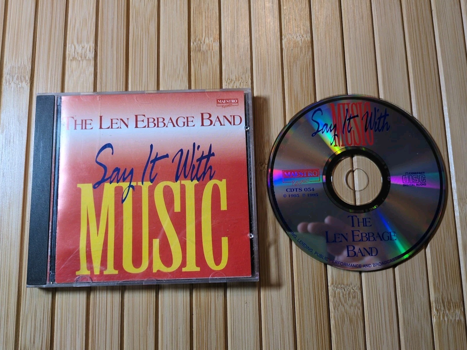 The Len Ebbage Band - Say It With Music CD Album 1995 In Very Good Condition