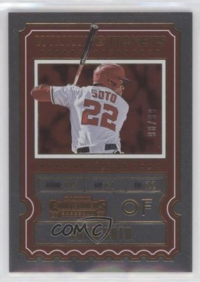 2020 Panini Contenders Winning Tickets Gold 98/99 Juan Soto #WT-12 o7m