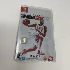 NBA 2K21 - Nintendo Switch - Basketball Game Cartridge with Case - Tested