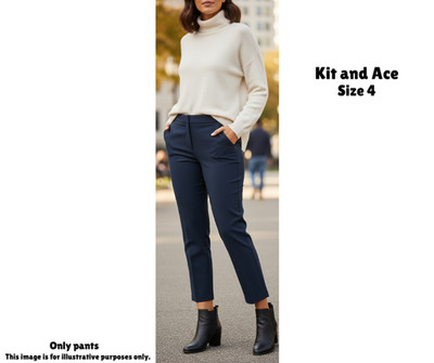 Kit and Ace Cropped Ankle Pants Women's Dark Blue Size 4