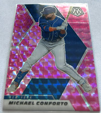 2021 Panini Mosaic Baseball Michael Conforto New York Mets Pink Camo Prizm #45