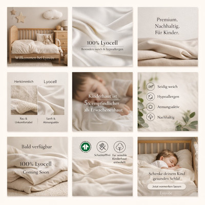 HELDENA Premium Lyocell Kinderbettwäsche 100% TENCEL   3 Designs