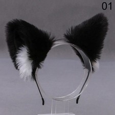 Cute Animal Cat Ear Hair Hoops For Women Men Headwear Cosplay Faux Fur Fox Ear H