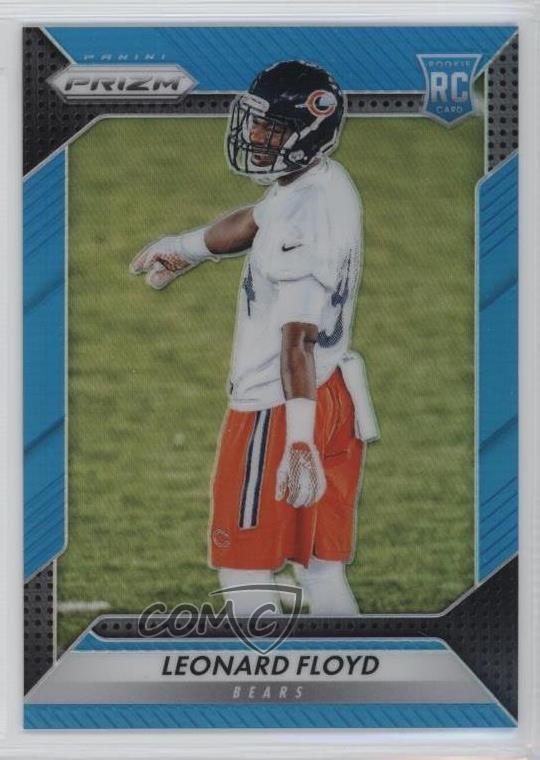 2016 Panini Prizm Rookie Light Blue Prizm 60/199 Leonard Floyd #214 0b3