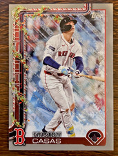 2025 Topps Holiday #H49 Triston Casas Silver Glitter Holiday