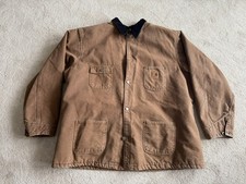 Vintage Carhartt Chore Coat, Blanket Lined, Size 3XL Tall