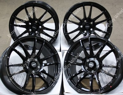 Alufelgen 18 Zoll Suzuka für Toyota Alphard Altezza Chaser Crown CH-R 5x114 schwarz