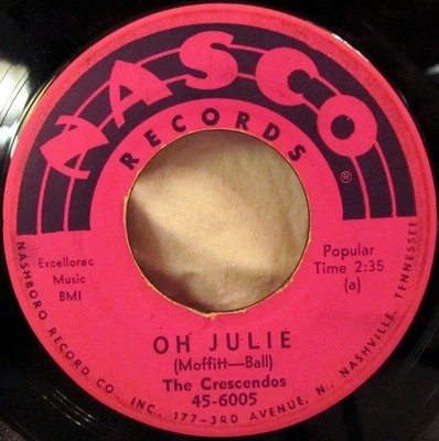 The Crescendos - Oh Julie, 7'', (Vinyl)