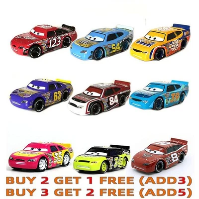 Disney Pixar Cars Golden Lightning McQueen 1:55 Diecast Model Toy Car Loose Gift