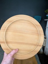 29cm English Natural hardwood plate  465g makers mark sighed