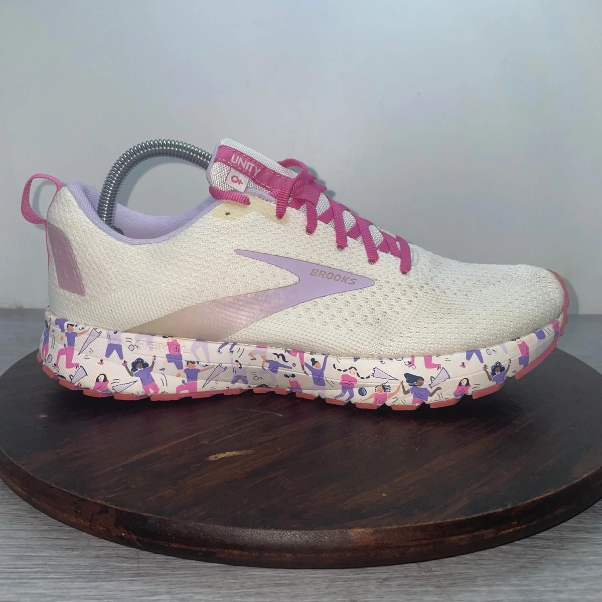 Scarpe Running Brooks Revel 7 Donna, Rosa/nero/acqua, Taglia 9.5 B (usato Come Nuovo)