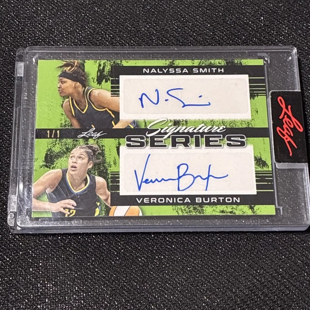 2023 Leaf Signature Series Nalyssa Smith/Veronica Burton #DA-37 1/1 Rookie WNBA