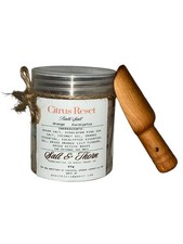 Citrus Bath Salts 65g Jar with Scoop   All Natural Spa Soak   Salt  Thorn