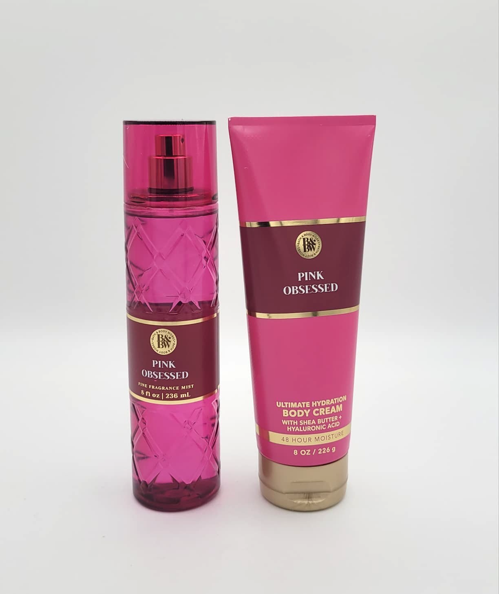 Bath & Body Works Pink Obsessed Fragrance Body Mist & Body Cream