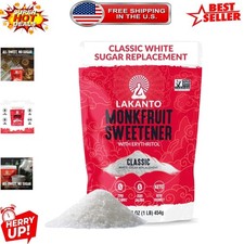 Monk Fruit Sweetener with Erythritol - Your Guilt-Free Sugar Replacement, 1 LB