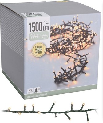Living>it  Lichterkette 1500 LED für innen und außen extra warmweiß