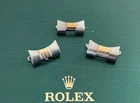 Rolex Gold & S/S bracelet (2) Jubilee & (1) Oyster End Links 13mm Ladies VTG LOT