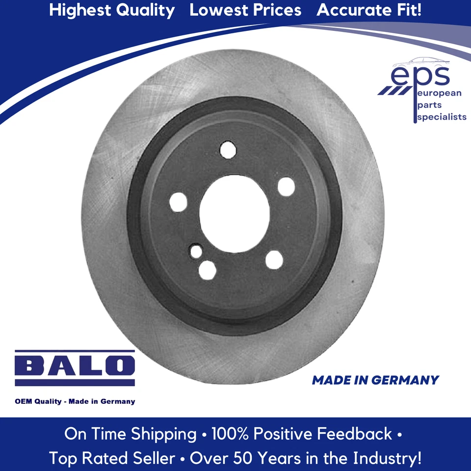 2001-02 Mercedes CL55 S55 AMG CL600 S600 L R German Balo Rear Brake Disc Rotor - Image 3 of 4