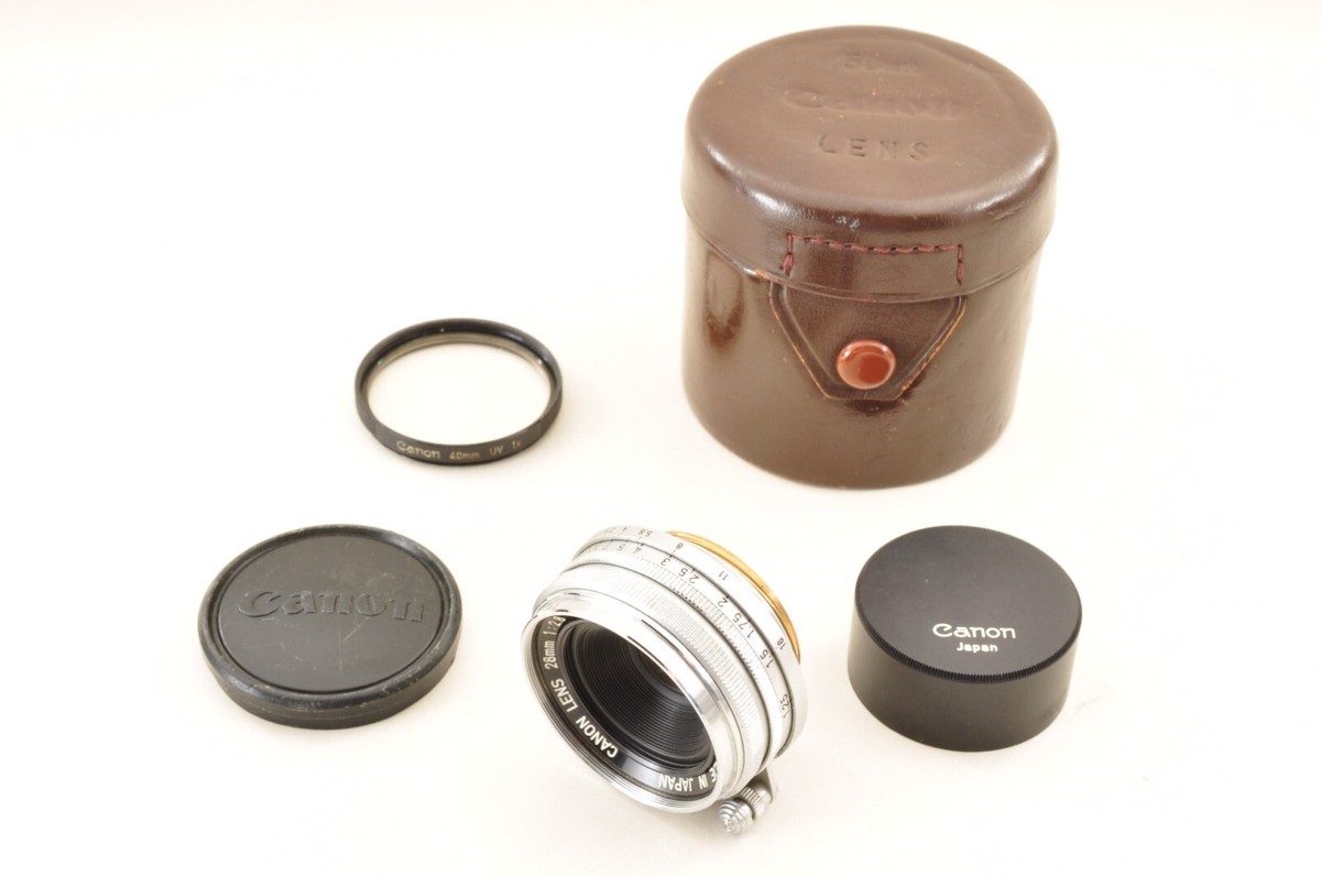Canon 28mm f/2.8 Lens LTM L39 Leica Screw Mount MF Lens w/Case