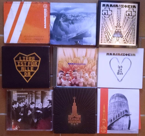 RAMMSTEIN LOT DE 9 CD