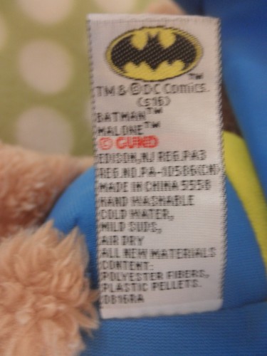 GUND Batman DC Comics Plush Teddy Bear Malone, Stuffed Animal Blue Cape 12" - Picture 3 of 3