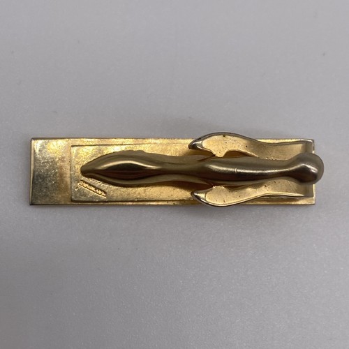 Vintage Gold Tone Mens Tie Clip Bar - Picture 4 of 4