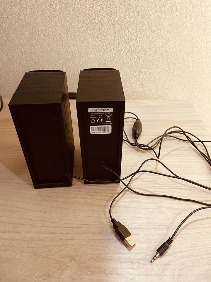 Microlab Set Altoparlanti Model B56 1.5x2 Watt BLACK INPUT 3,5 stereo USB - Image 2 of 3