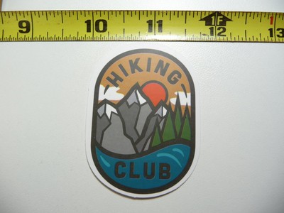 RIVER FOREST MOUNTAINS HIKE HIKING DECAL STICKER CAMPING OUTDOORS PARK WILD