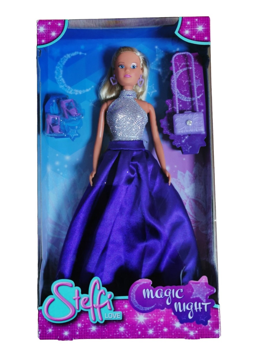 Simba Steffi Love Magic Night Puppe – 29 Cm Mit Abendkleid, High Heels & Glitzertasche, Ab 3 Jahren