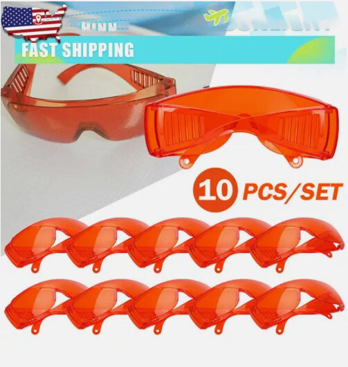 10pcs Dental Protective Safety Goggles Glasses Eye Protection Spectacles Eyewear