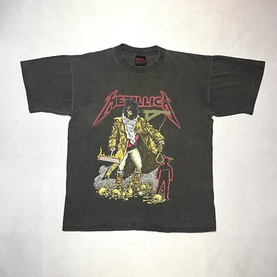 Vintage Metallica Unforgiven Pusshead 2 Sided Single Stitch T