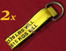 2x 8 Lasso Straps Wrecker Car Hauler Truck Tow Dolly Tire Wheel Tie Down Strap