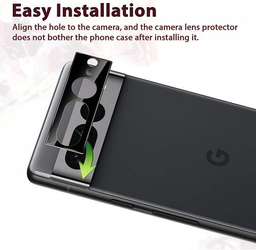 Camera Lens Protector Glass For Google Pixel 7 Pro Full 3D Cover Curved - Picture 10 of 12