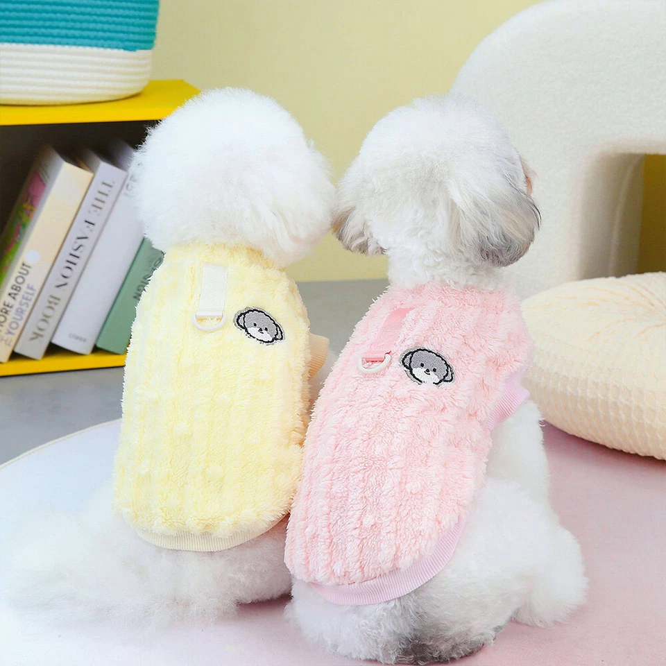 Soft Fleece Pet Dog Pajamas Sweater Warm Puppy Cat Winter Coat Clothes Chihuah 」 - Image 3 of 4